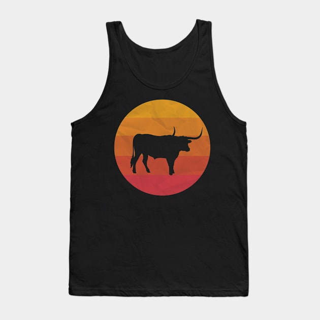 Vintage Longhorn Tank Top by ChadPill